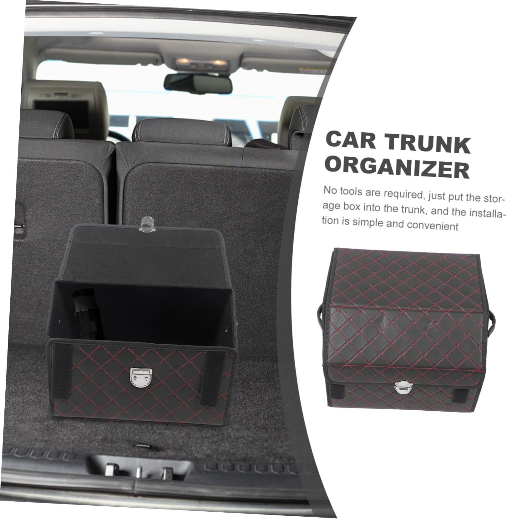 Alipis Organizer Per Bagagliaio Pelle Contenitore Pieghevole Per Suv Organizer Per Spesa Accessori Per Organizzazione Auto