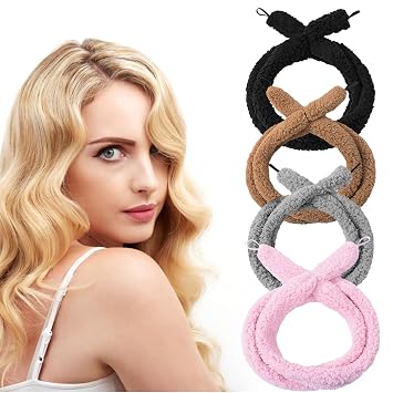 Heatless Curling Set Upgraded Heatless Hair Curler 63 Inch Heatless Curling Rod Headband Soft No Heat Curler Hair Roller Curls To Sleep Overnight DIY Heatless Hair Curls for Long Hair No Damage