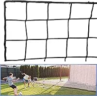 Wiseek Soccer Backstop Net 10x20ft/10x30ft/10x40ft - Heavy Duty Nylon Barrier with Rope for Backyard Practice