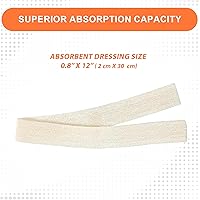 Vista 3 de MedVance Apósito estéril de alginato de calcio plateado altamente absorbente, (0.8 x 12 pulgadas), 5 apósitos/caja, paquete de 5