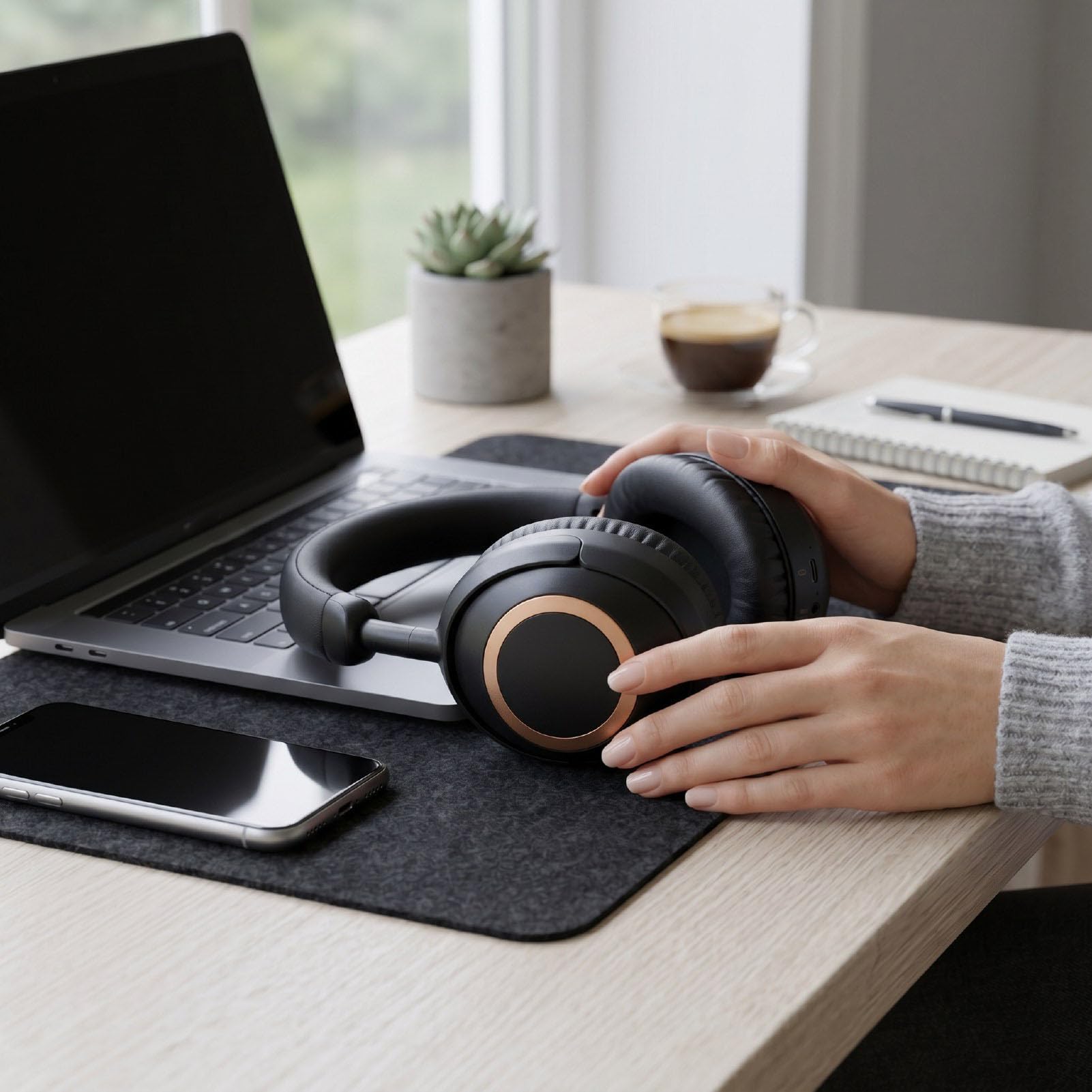 Karlak Cuffie Auricolari Pieghevoli Wireless 5.3 Cancellazione Attiva del Rumore per Bambini per L'apprendimento e L'intrattenimento