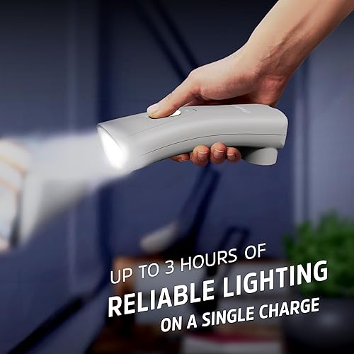 Miniatura 4 de Energizer Weatheready - Luz de mano compacta recargable, linterna LED de emergencia, encendido automático, batería incorporada incluida, 3 unidades