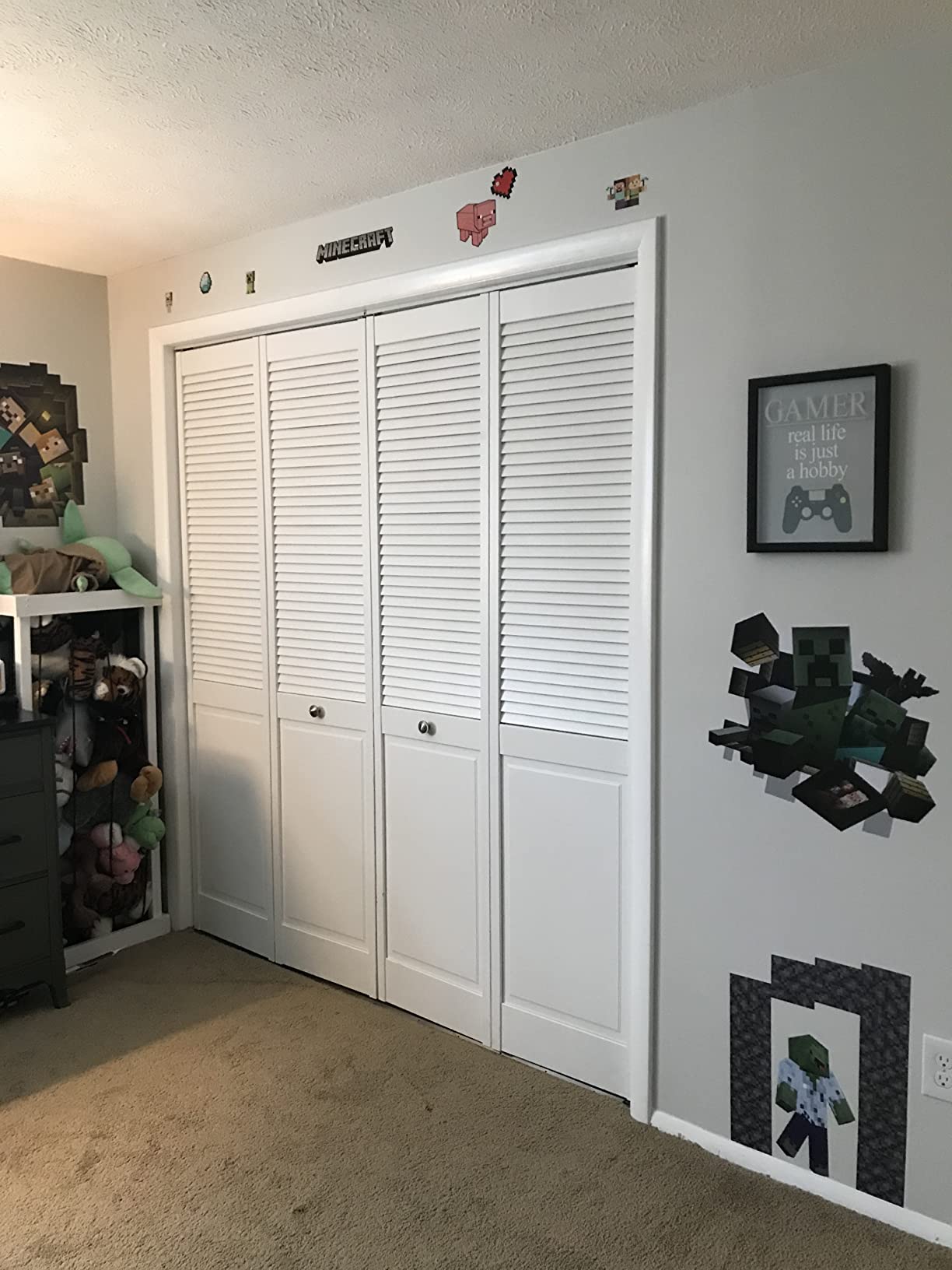 3/mo Finance Paladone Minecraft Wall Decals, Reusable Vinyl Sticker