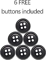 Vista 3 de Timiot Tirantes con botón trasero en Y de 1.4 pulgadas para hombres con elegantes extremos de botón de cuero, elásticos de larga duración, última