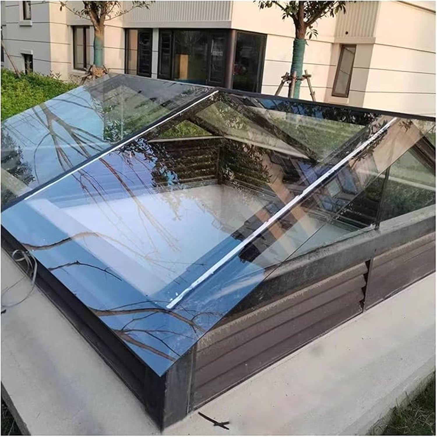 1.2mm Strong Impact PC Endurance Board, Easy to Bendable Roofing Sheets, Acrylic, Polycarbonate Greenhouse Cover, for Carports, Pergola, Sunrooms and Enclosu(1.22x8m/4 * 26.2ft)
