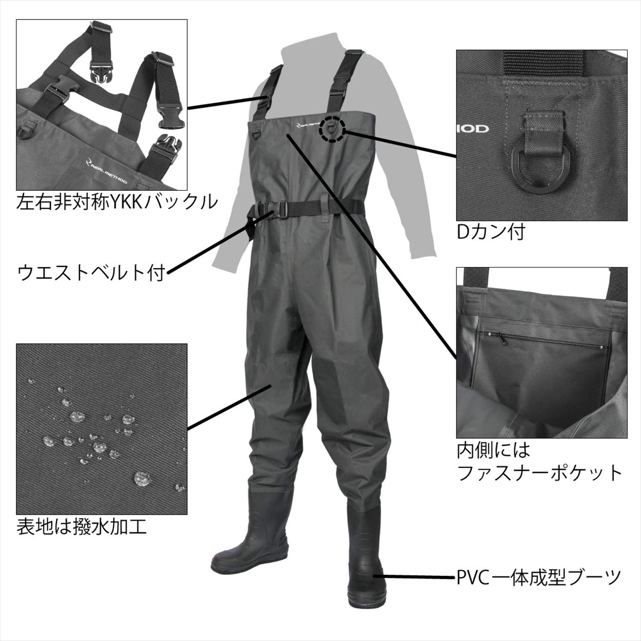 Amazon | TAKAMIYA(タカミヤ) ウェーダー REALMETHOD チェストハイ