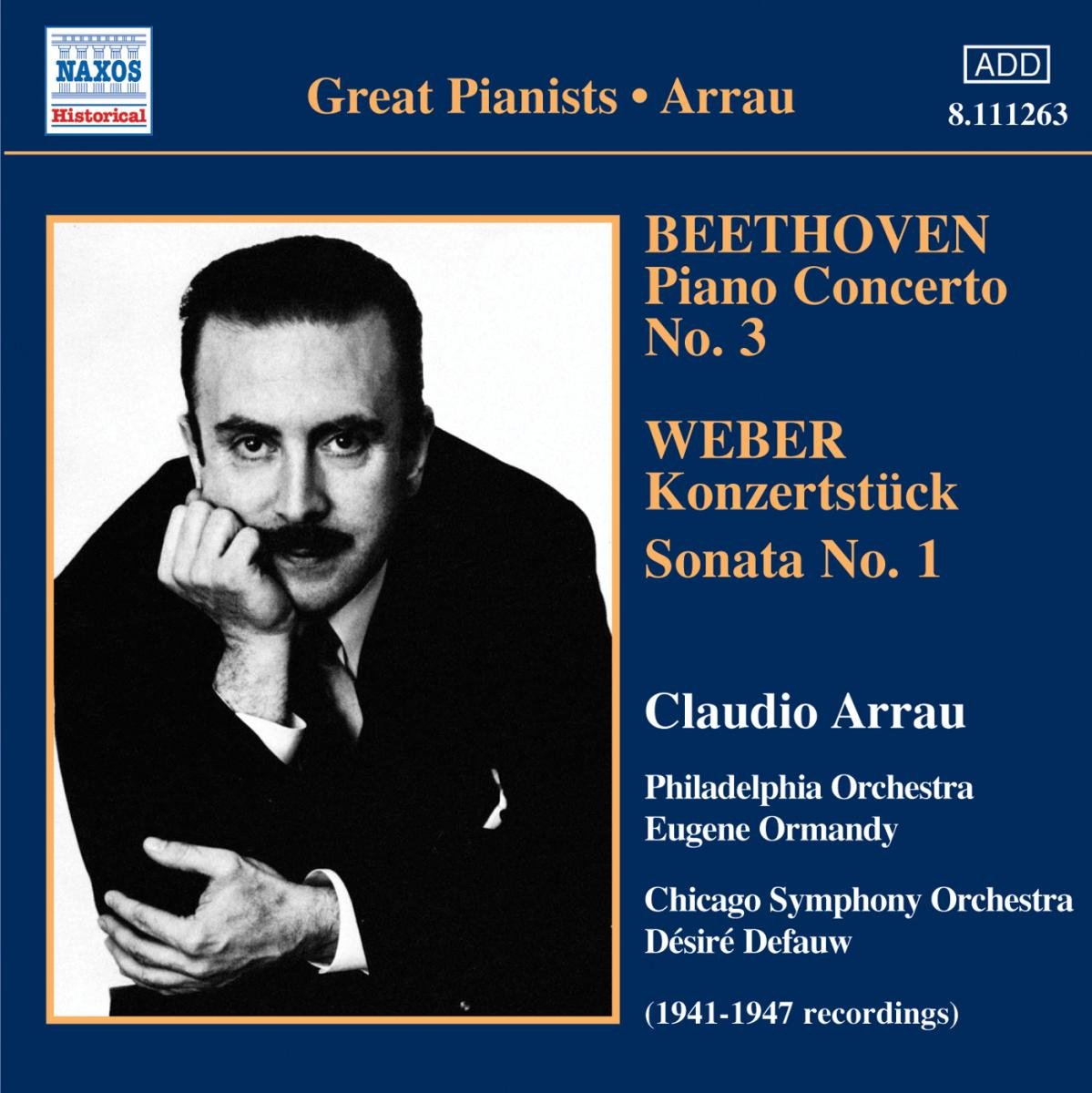 BEETHOVEN: Piano Concerto No. 3 / WEBER: Konzertstuck / Piano Sonata No. 1