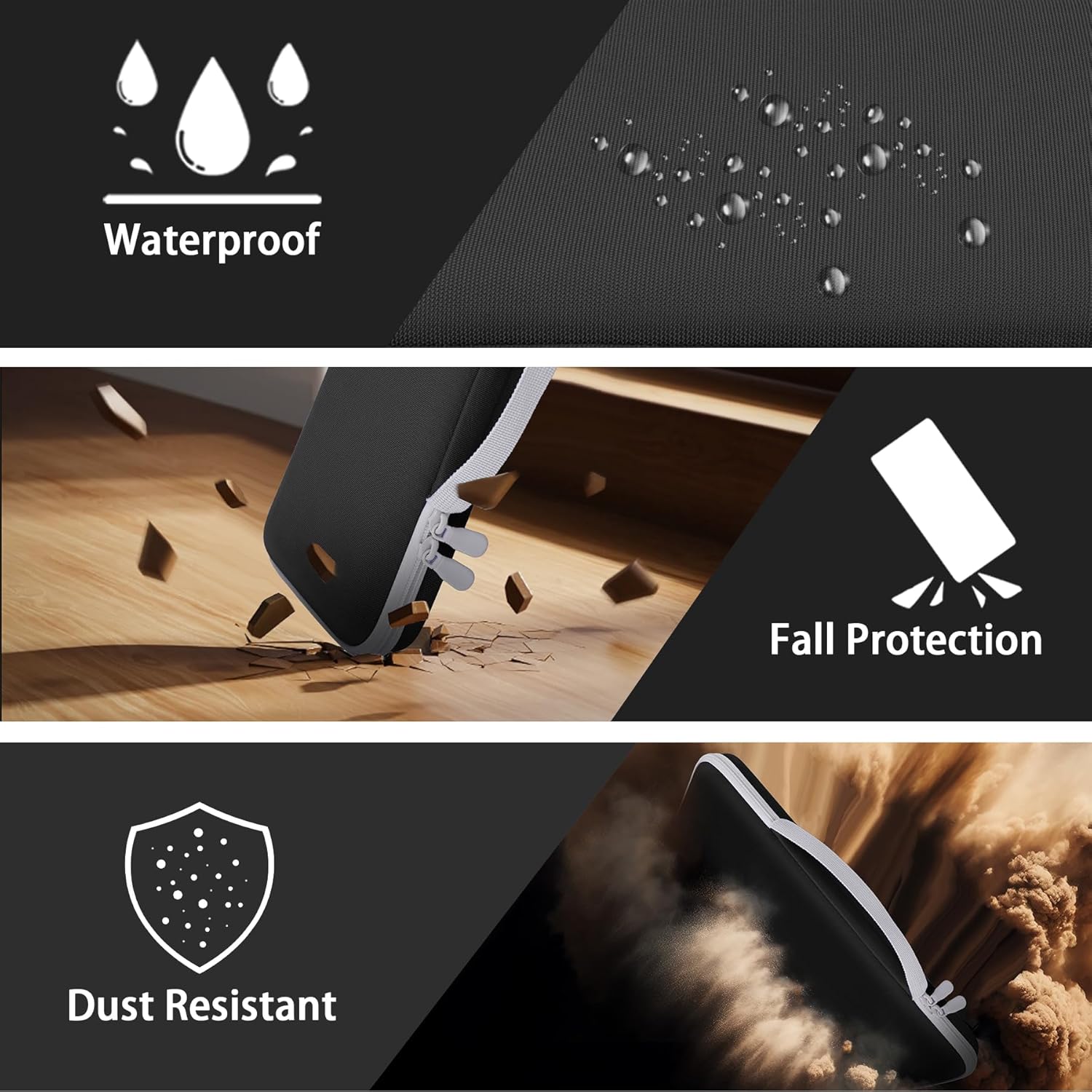 co2CREA Hard Case Compatible with Logitech POP ICON Combo, Bluetooth Keyboard and Mouse Combo (Graphite White Case) - Image 7