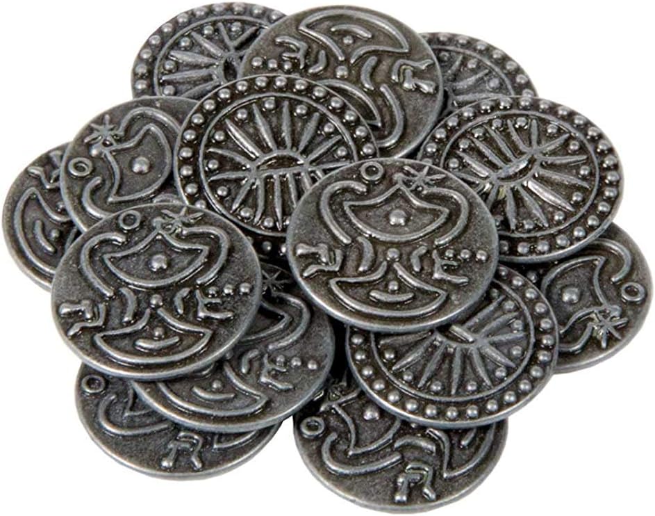 The Broken Token Large Indian Theme Gaming Coins - 30mm (9-Pack)