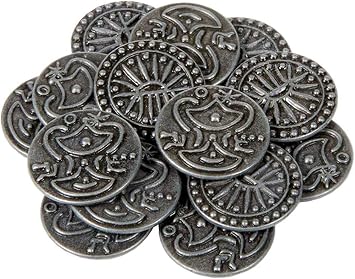Indian Themed Gaming Coins - Medium 25mm 12-Pack, Novelty Fantasy Replica Coins