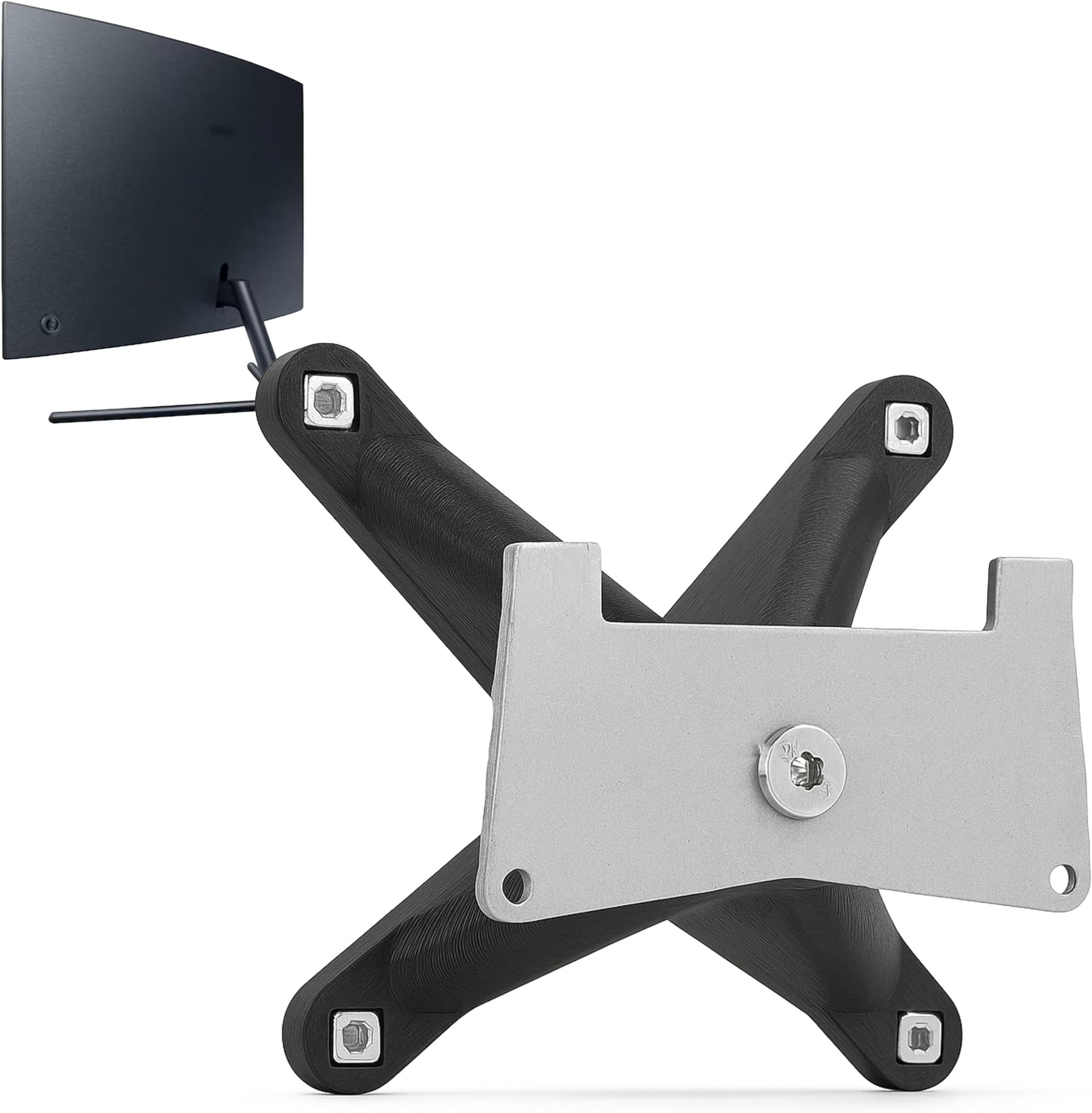 3IDEE VESA Adapter Compatible with Samsung Monitor (U32R590, U32R592, U32R594, UR59C, LU32R590 and More) - VESA Mount Adapter 75x75 mm, for Monitors Without VESA Connection (1-Pack)