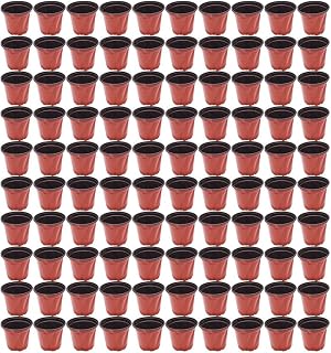 Replacement-Parts For 100 PACK Plastic Plant Pot For Flowers Nursery Cup Children's Room Nursery Pot Mod-W91R-394