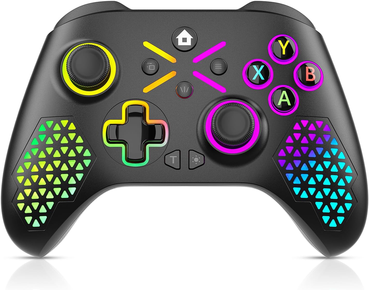 Gamrombo Wireless Controller for Xbox One, Xbox Series X/S, Xbox One X/S, PC, LED Gaming Controller with TURBO,Macro Function,3.5mm Audio Jack