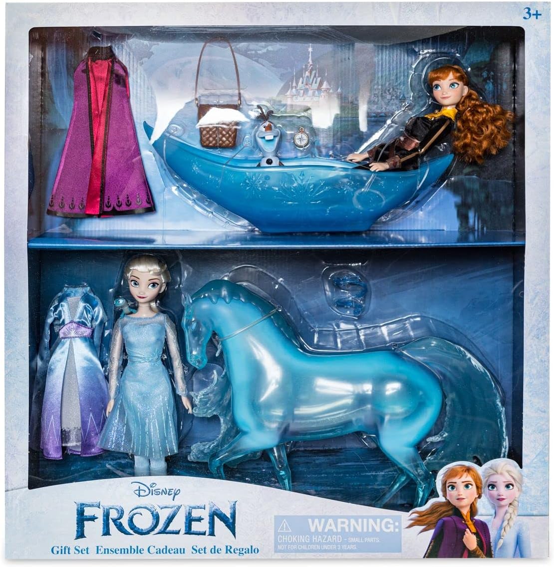 Disney Store Official Frozen 2 Doll Set - Classic Doll Gift Set with Elsa and Anna - Fully Posable Characters for Frozen 2 Fans - Suitable for Ages 3+