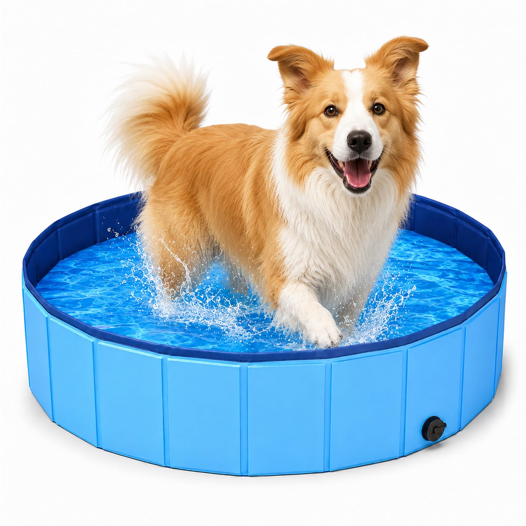 80 x 30 cm Foldable Dog Pool, Dog Pool for Large Dogs