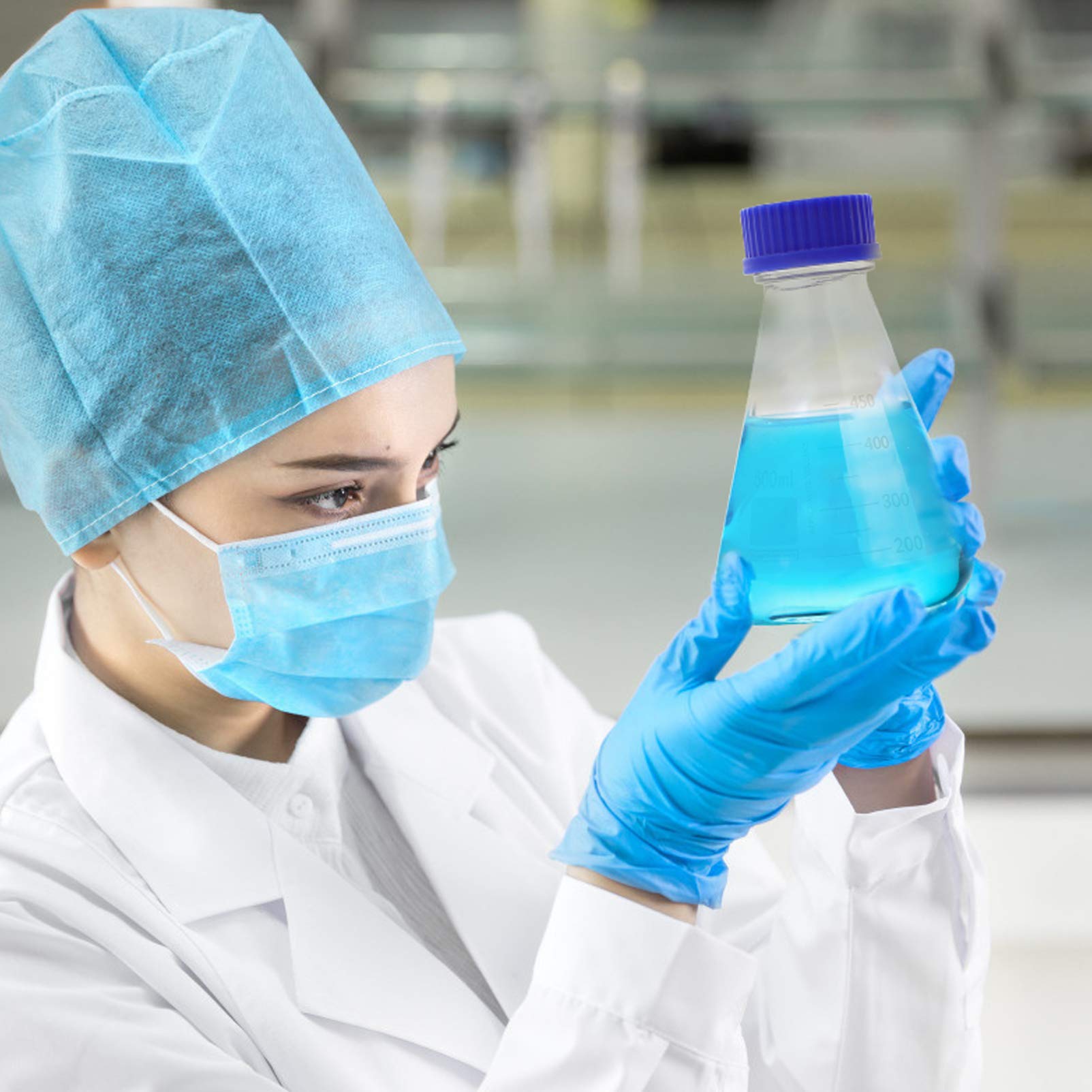2 uds matraz Erlenmeyer 500ml científico boca estrecha matraz Erlenmeyer vidrio suministro para experimentos