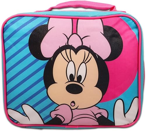 Miniatura 2 de Fast Forward Juego de lonchera de Minnie Mouse para niñas, lonchera de Minnie Mouse, botella de agua, calcomanías, más  Bolsa de almuerzo de Minnie