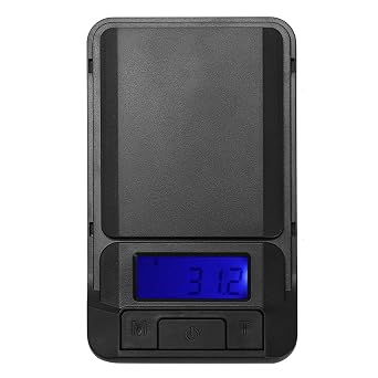 Meiyya Portable Digital Food Scale, Mini, Black, 3000g Max, Auto Shutdown, Digital Display, Ounces & Grams, Food, Fruits, Vegetables