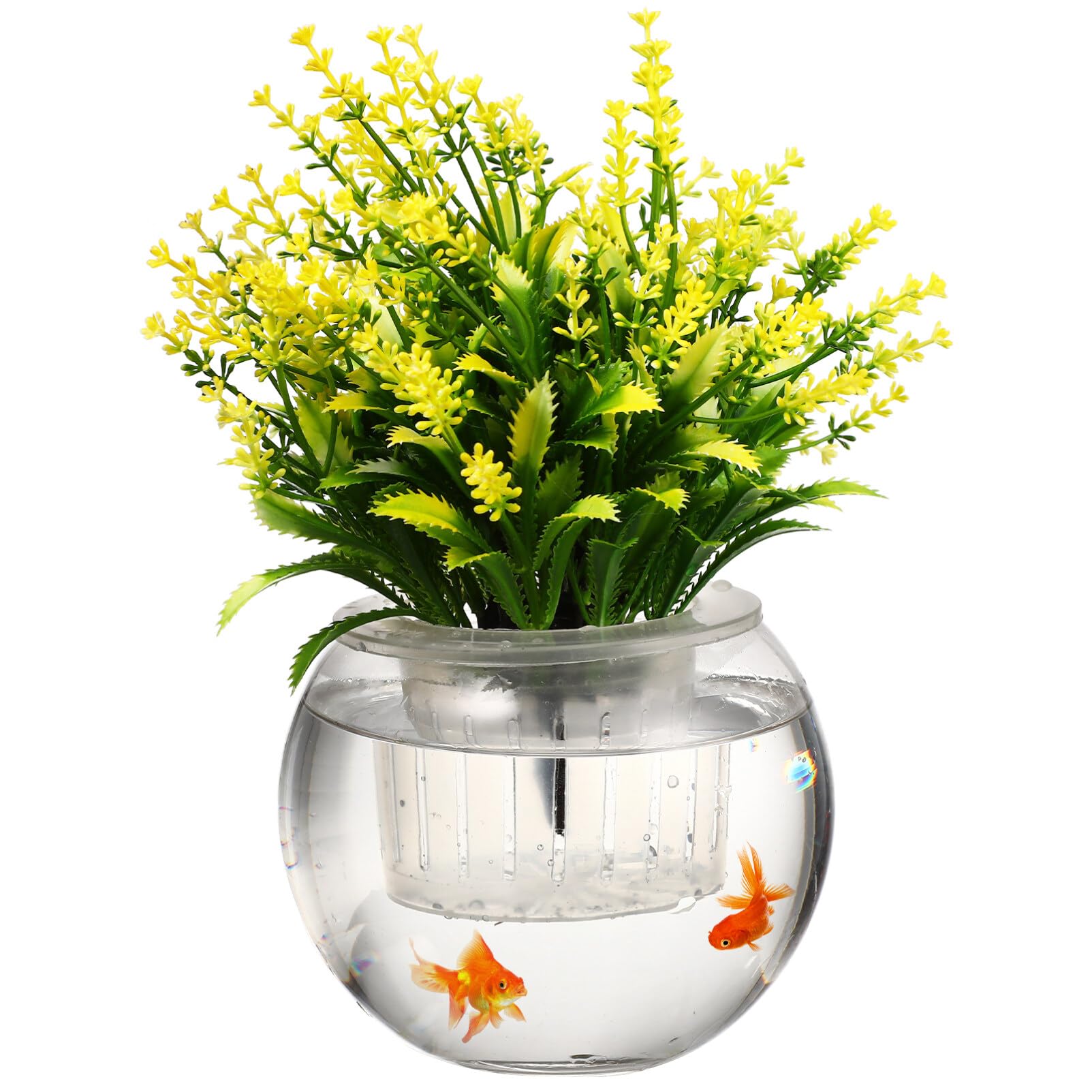 HEMOTON Hydrokultur Blumentopf Transparent Mit Abnehmbarem Pflanzkorb Selbstbewässernder Pflanzenkorb Mit Sichtbarem Wasserstand 5.91X5.91X4.33 Zoll Für Innen Und Außen Garten