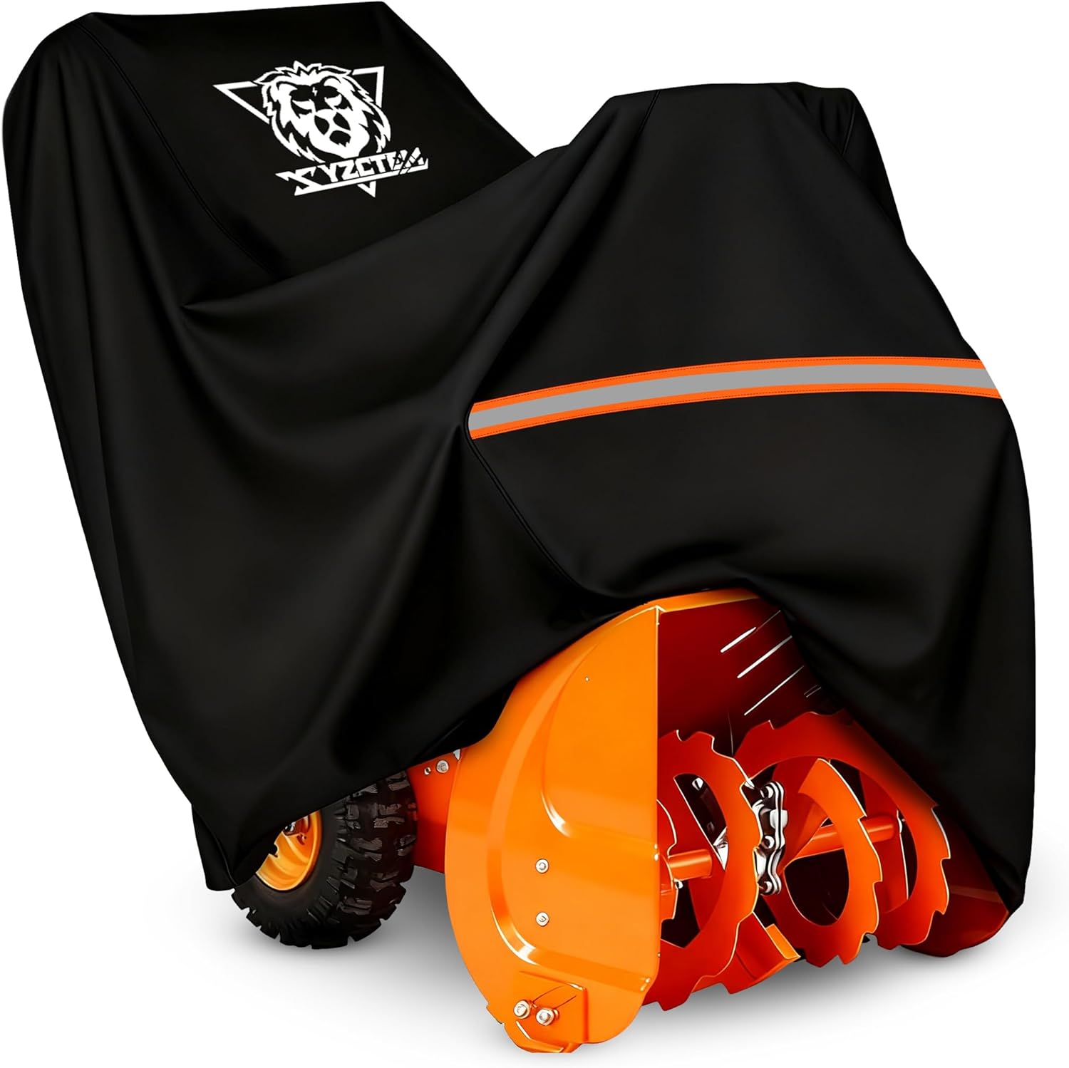XYZCTEM Snow Blower Cover 300D Oxford Fabric, Universal Fit Snow Blower Cover, Covers for Snow Blowers Against Water, UV, Wind, Outdoor Protection (Black)