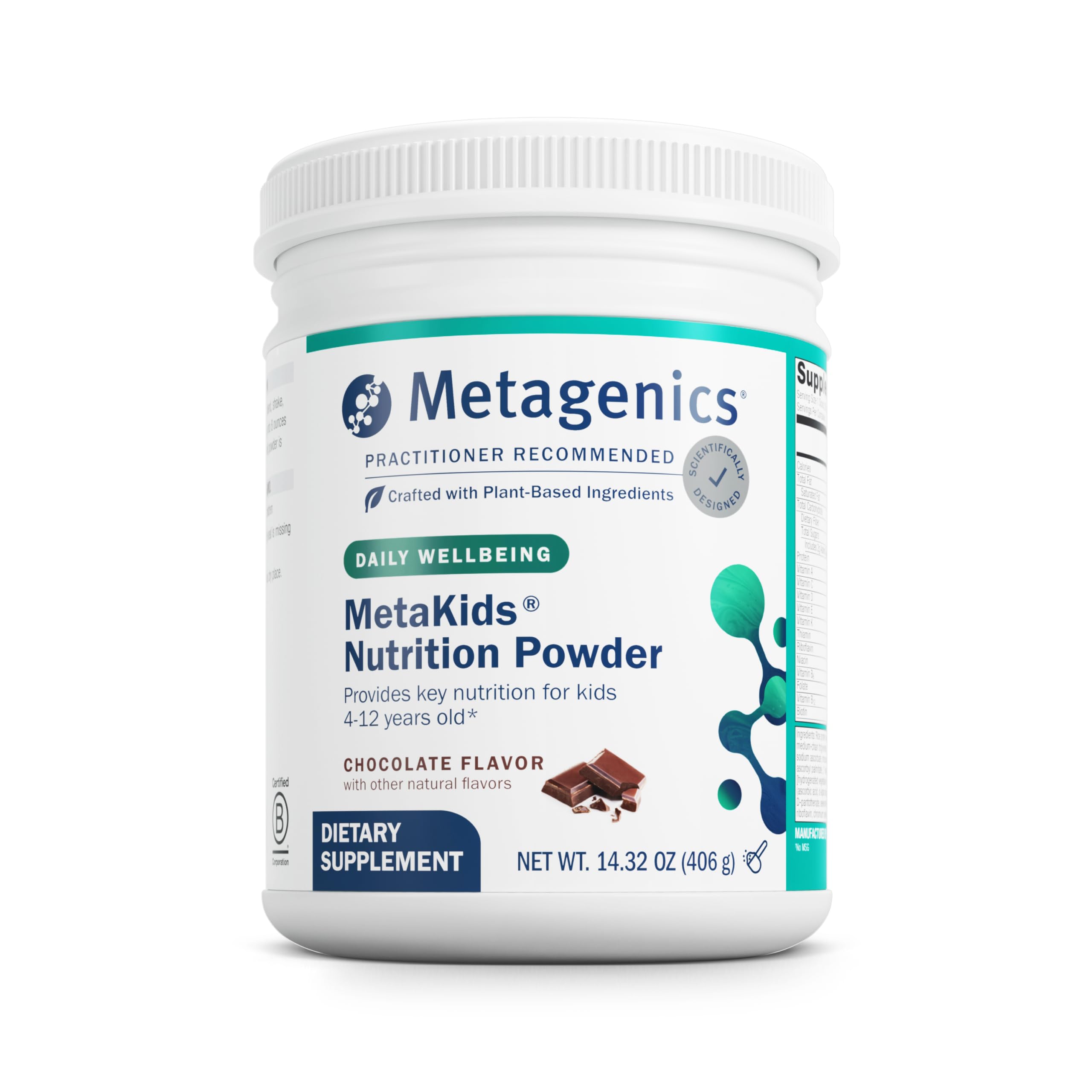 Metagenics MetaKids Nutrition Powder, Vanilla, 14.32 oz — Amazon image 8