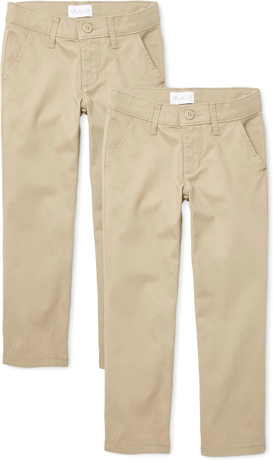 The Children's Place Girl's Bootcut Chino Pants, Sandy, 8