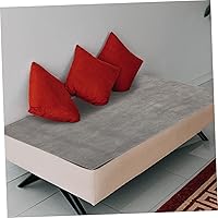 Vista 4 de Uonlytech Anti-Scratch Sofa Cover Wear-Resistant Couch Protector Mat Non-Slip Modern Minimalist Grey Sofa Pad for Four Seasons Washable and