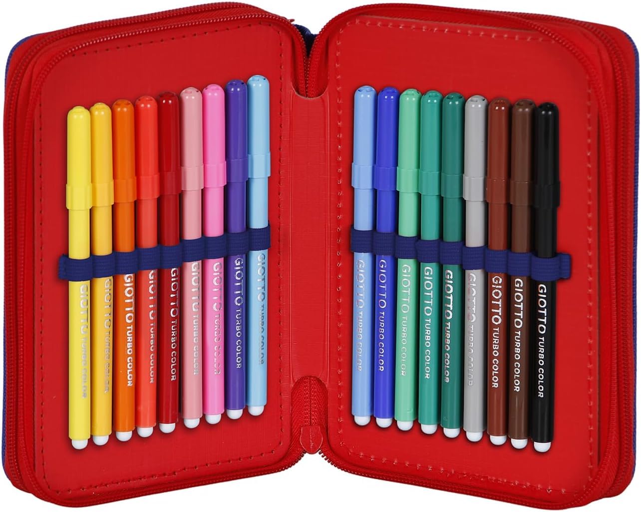 Set Scuola Spidey con Zaino Espandibile e Astuccio 3 zip da 44 pezzi Completo di colori, matite e accessori per la Scuola Elementare