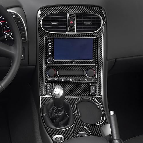 Miniatura 6 de Adhesivo para panel de CD de consola central de automóvil, cubierta interior de fibra de carbono para Chevrolet Corvette C6 Z06  C6 ZR1  C6 Grand