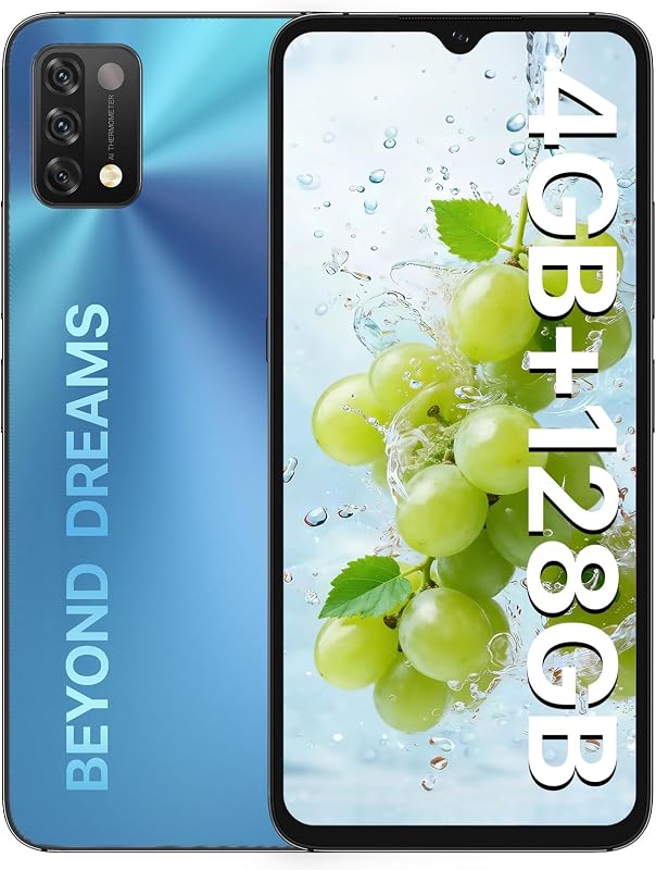 A11 Unlocked Cell Phone, Helio G25, 4GB+128GB Expandable 256GB, 6.53 Inch FHD Touch Screen, AG Matte Glass Finish, 5150mAh Android 11 Smartphone, 16MP+8MP, Dual SIM 4G Volte, Al Face Unlock