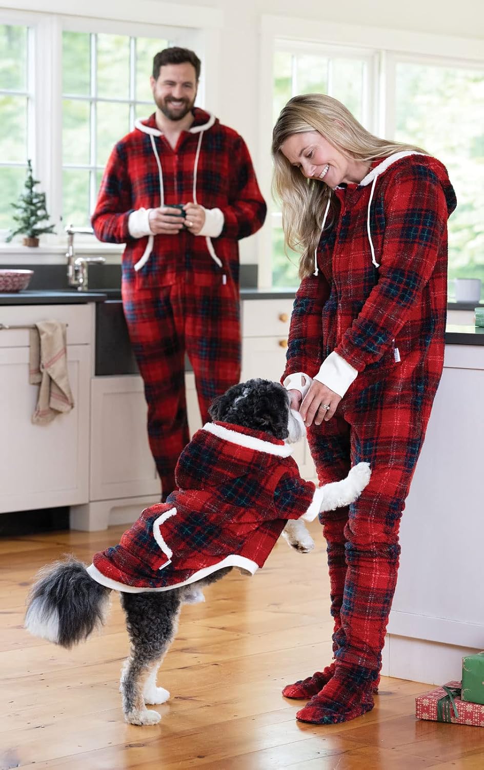 PajamaGram Christmas Pajamas For Family - Christmas Onesies For Family, Kids 12 Red - Image 4