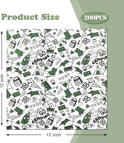 Miniatura 2 de 200 hojas de papel de cera de delicatessen, hojas de papel a prueba de grasa, papel de envoltura de sándwich, envoltura de alimentos temáticos de