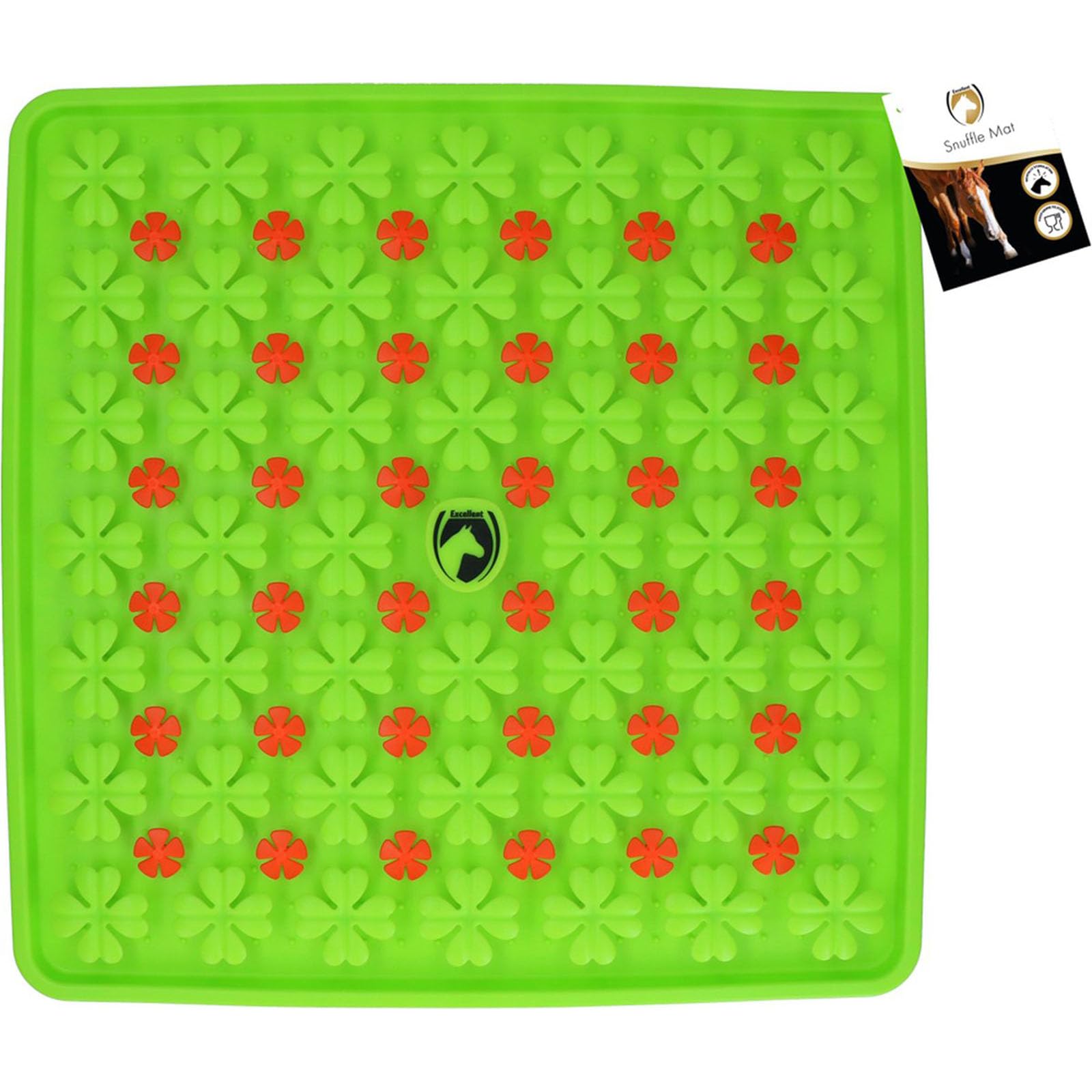 Holland Animal Care Excellent Tapis de Fouille pour Chevaux 50 x 50 cm – Jouet et Tapis d’Alimentation pour Chevaux – Tapis de flairage Contre l’Ennui – Convient à Tous Les Chevaux – Vert