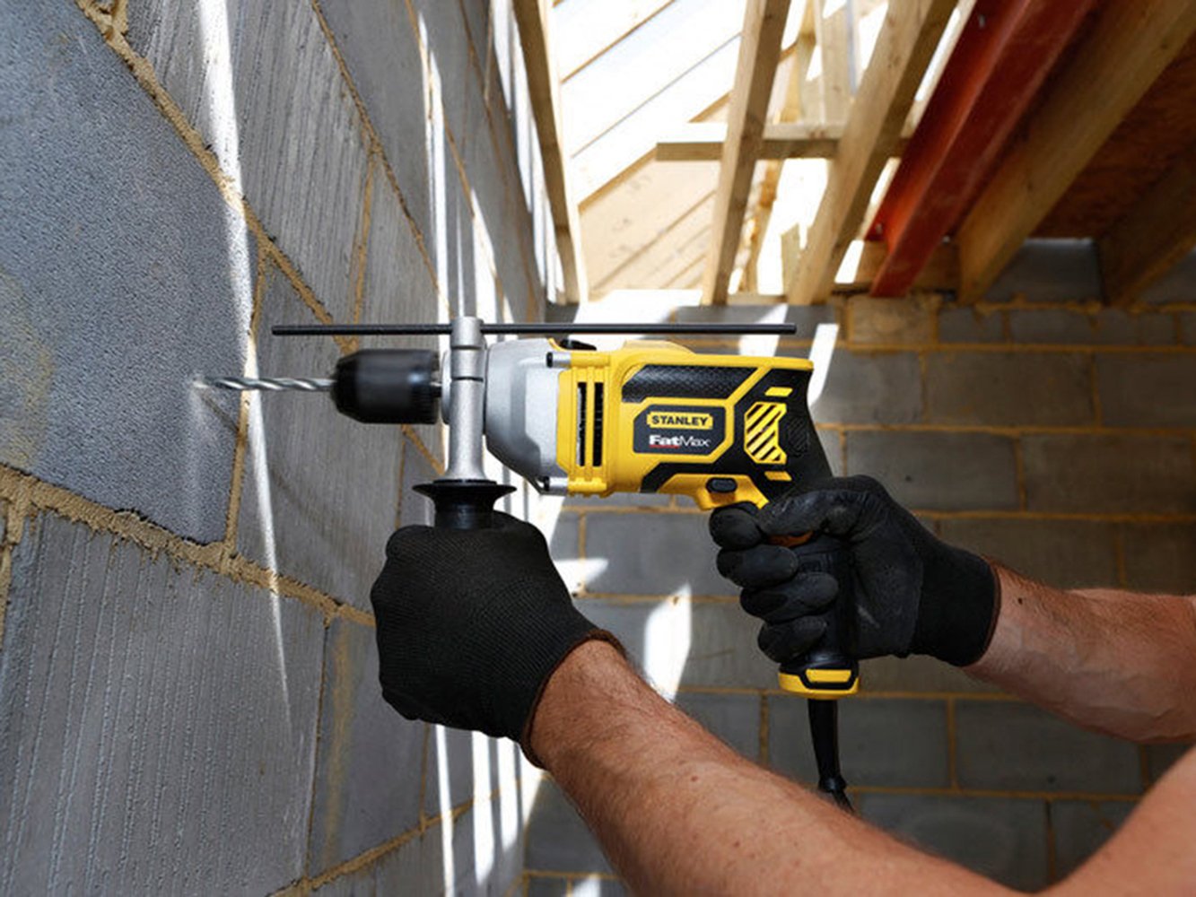 STANLEY FATMAX - Trapano Percussione Fme140k, 750w, Mandrino 1.5-13 Mm