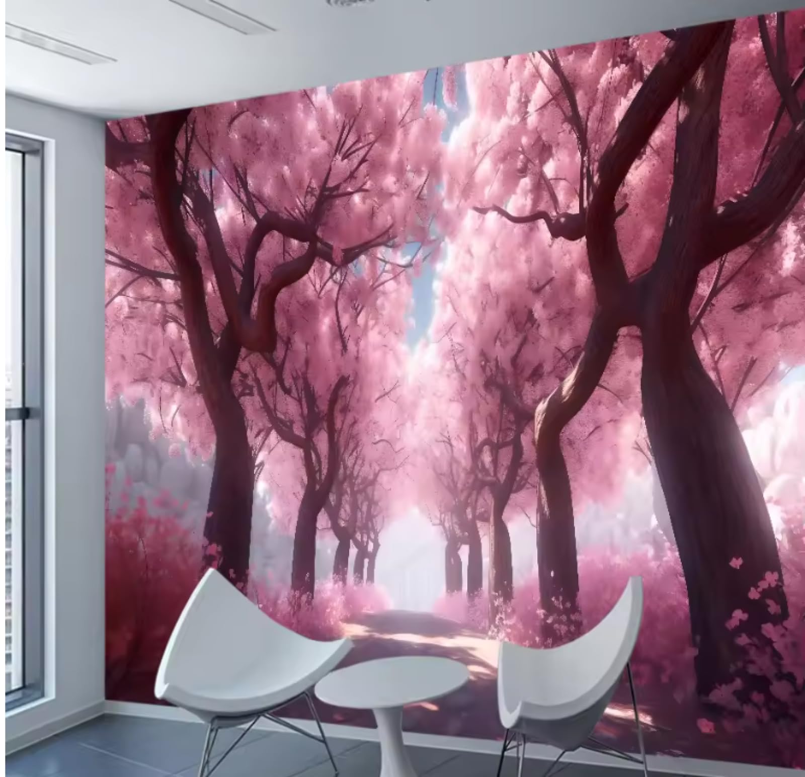 Tapety salon tapety wystrój domu kwiat wiśni kwiat mural 3D tapeta, 3D, 430 x 300 cm
