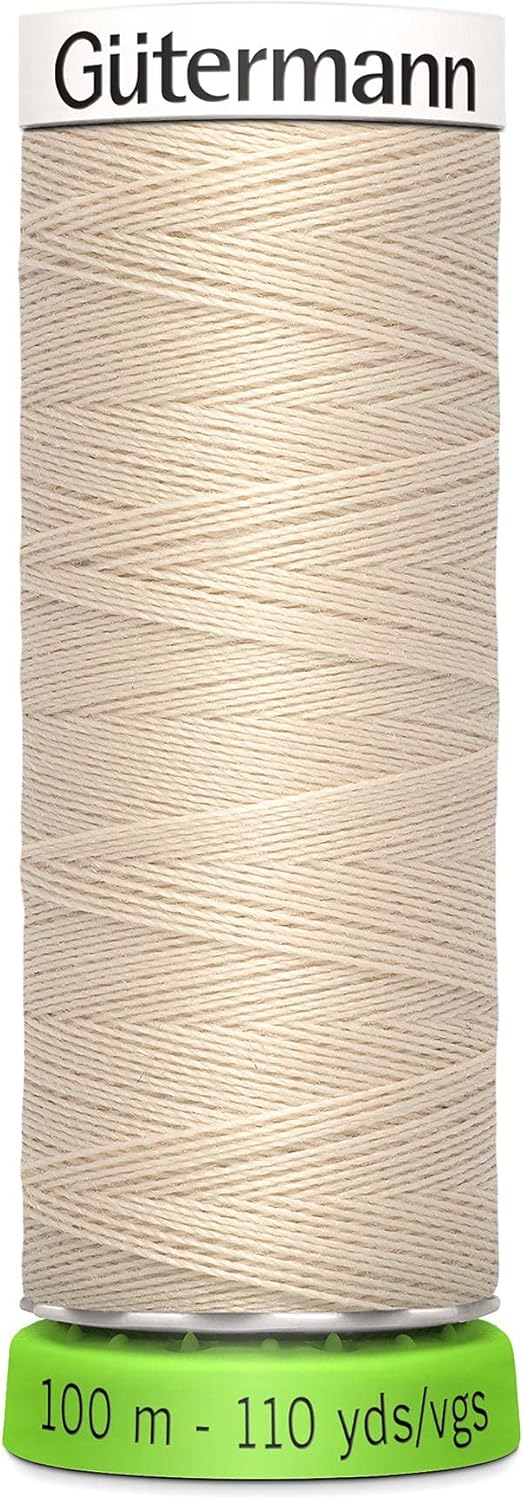 Gutermann 723860 169 Sew All 100% Recycled Polyester Thread 100mtr, OSFA, Bone