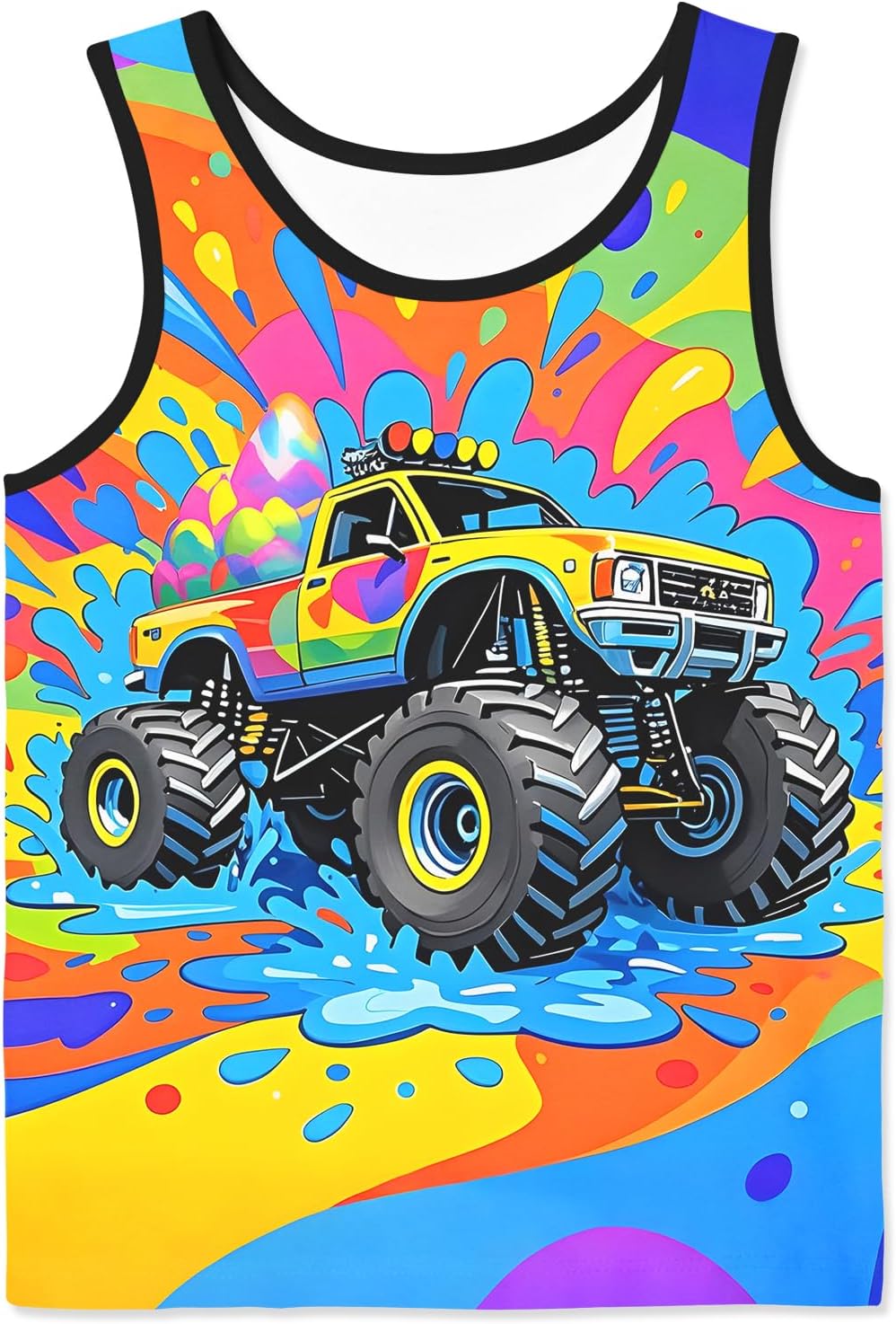 Hgvoetty Boys Tank Tops Graphic Sleeveless T-Shirts Kids Girls 3D Novelty Summer Tank Shirts Undershirts for Youth 4-16 Years
