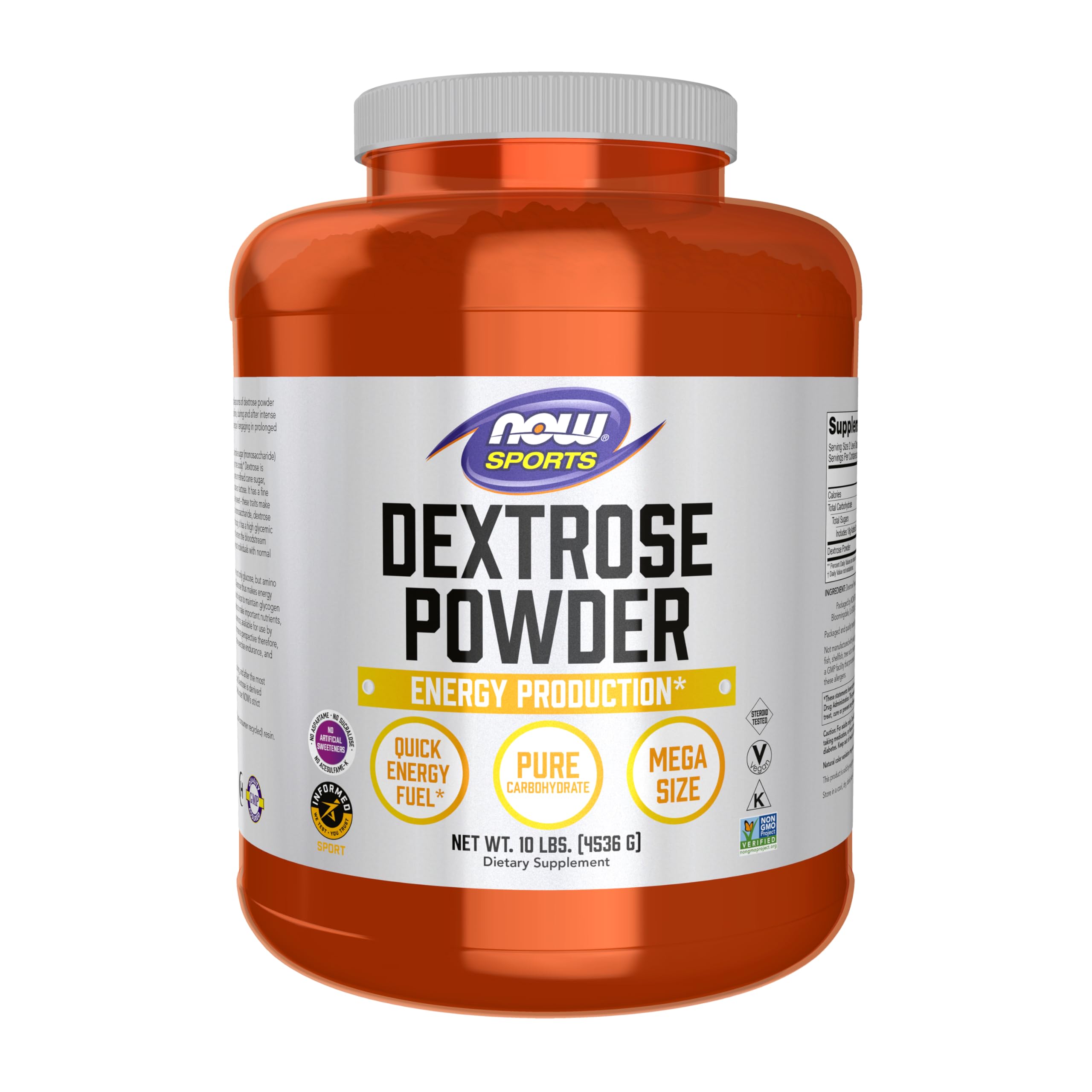 Sports Nutrition, Dextrose Powder (Monosaccharide), Energy Production*, 10-Pound