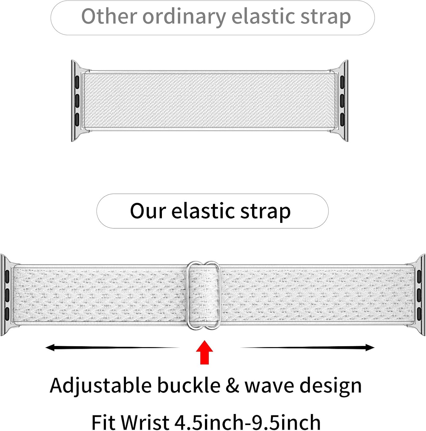 OHCBOOGIE Stretchy Compatible Adjustable Elastics Image