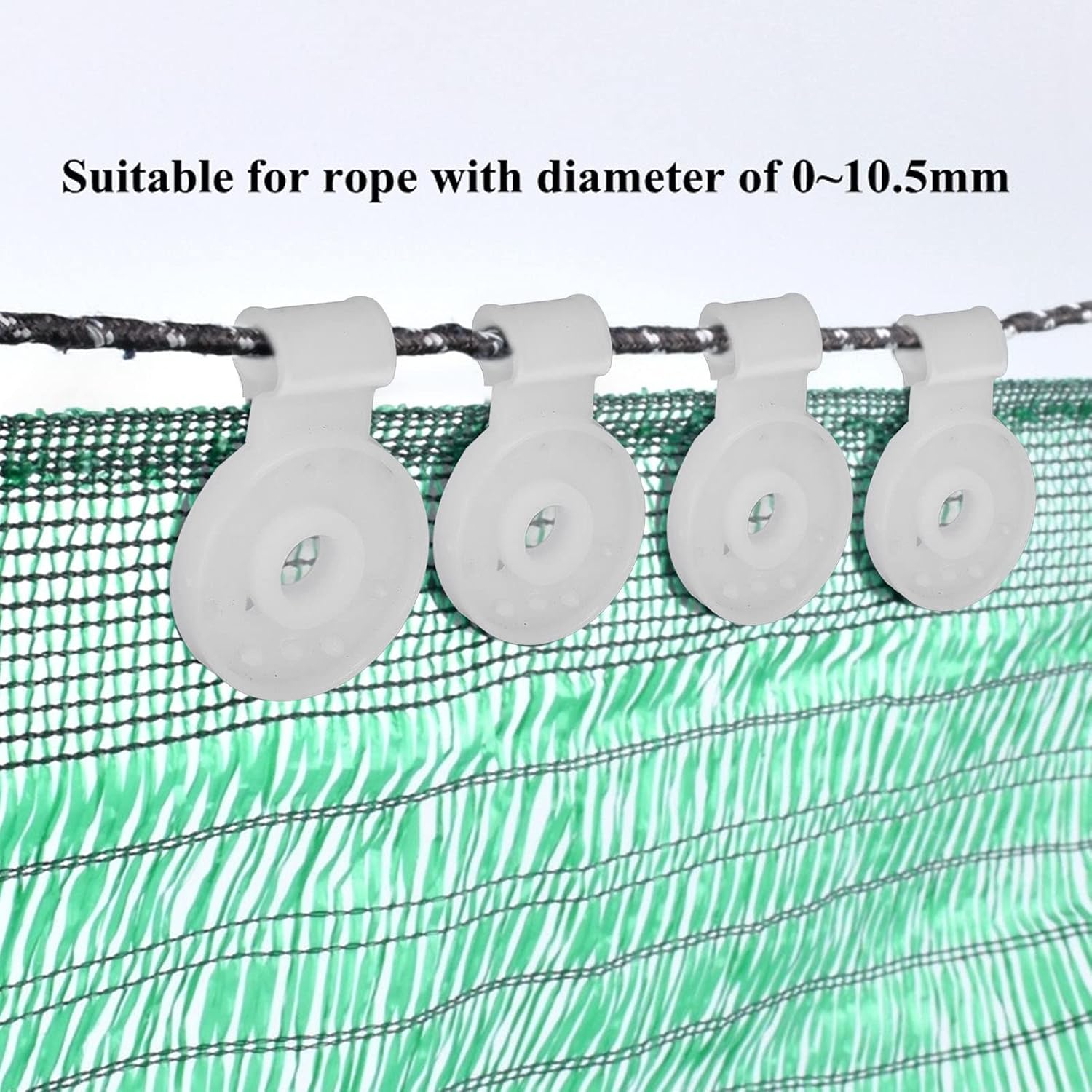 Yosoo 20Pcs Round Shade Cloth Clips, Structures & Hardware Greenhouse Film Fixing Clamp Sunshade Net Clip Sun Shade Device Accessories Tent Greenhouse Accessories
