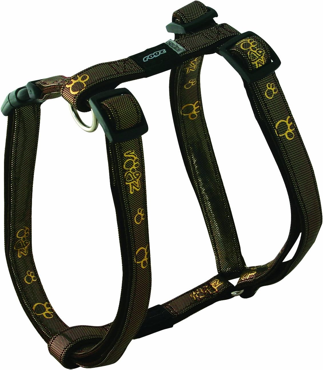 Rogz Pupz Zing Adjustable Zip Puppy HHarness, Extra Small .25Inches, Chocolate