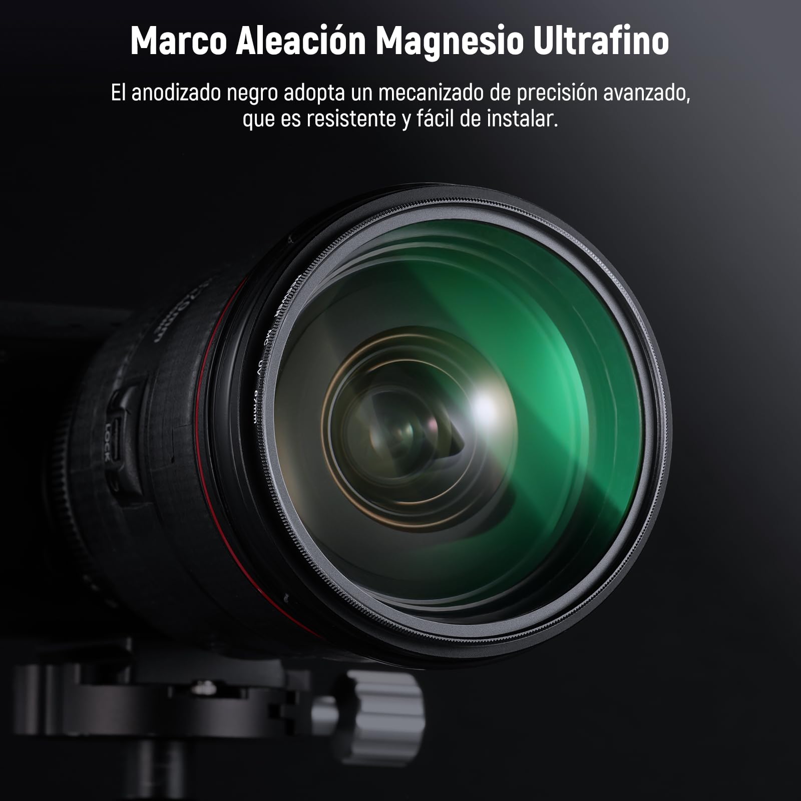 NEEWER Juego de filtros de Objetivo ND de 67 mm con Estuche de Almacenamiento, paño de Limpieza, UV CPL ND4, Cristal óptico multiprocesado, Marco de aleación de Aluminio, Filtro polarizado Circular