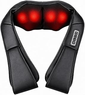 brenzo Neck and Shoulder Massager with Heat, Black