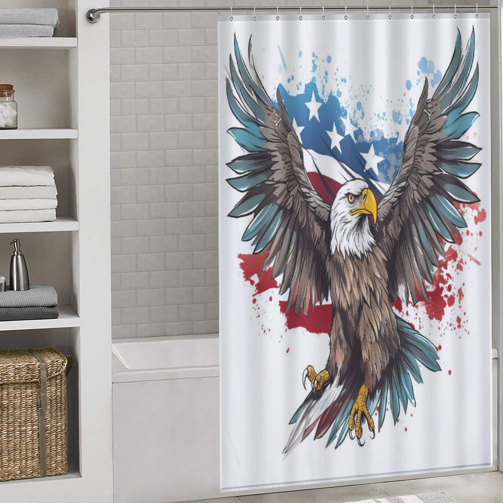 Rideau de bain imperméable pour baignoire 140x183 cm idéal pour des douches familiales nettes