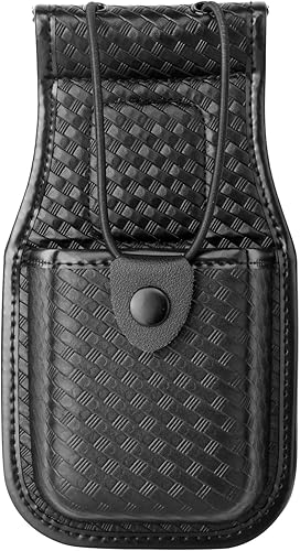 Miniatura 9 de ROCOTACTICAL Bolsa de radio universal con clip de cinturón giratorio 360 para cinturón de servicio, bolsa de radio de tejido de canasta para