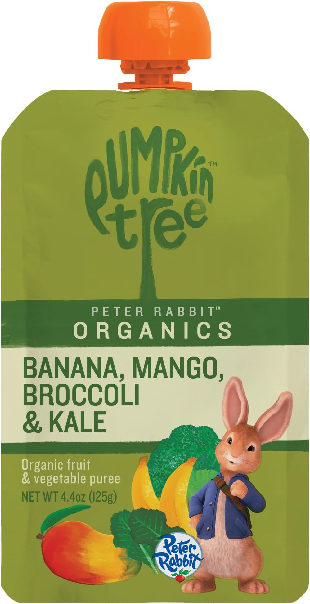 Peter Rabbit Organics Baby Kale Broccoli Mango, 4.40 oz- Packaging may vary