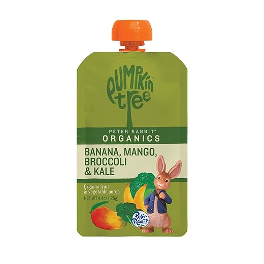 Peter Rabbit Organics Baby Kale Broccoli Mango, 4.40 oz- Packaging may vary