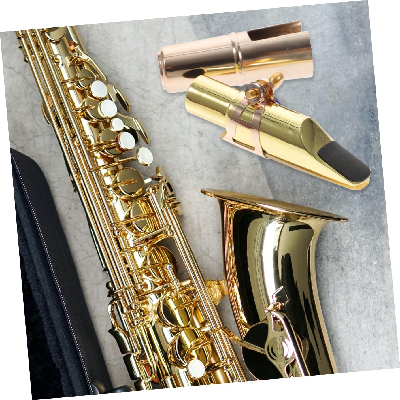 TOYANDONA 2sets Accessori Per Sax Inclusi Cap e Legatura Metallo Per Musicisti e Studenti Di Strumento Musicale