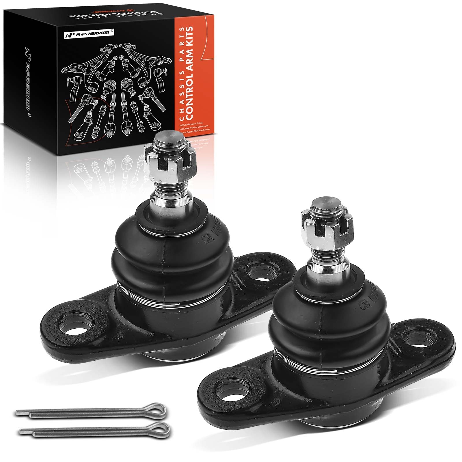 A-Premium 2 x Front Lower Ball Joint, Compatible with Hyundai Accent 2006-2011, Kia Rio 2006-2011, Rio5 2006-2011