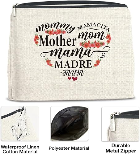Miniatura 3 de Bolsa de maquillaje para mamá, regalos para madre de hija e hijo, cumpleaños, Navidad, Día de la Madre, regalos para madre, mamá, mamá, nueva mamá,